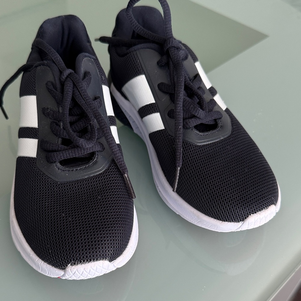 Nautica Kids Black and White Lace-Up Athletic Sneakers